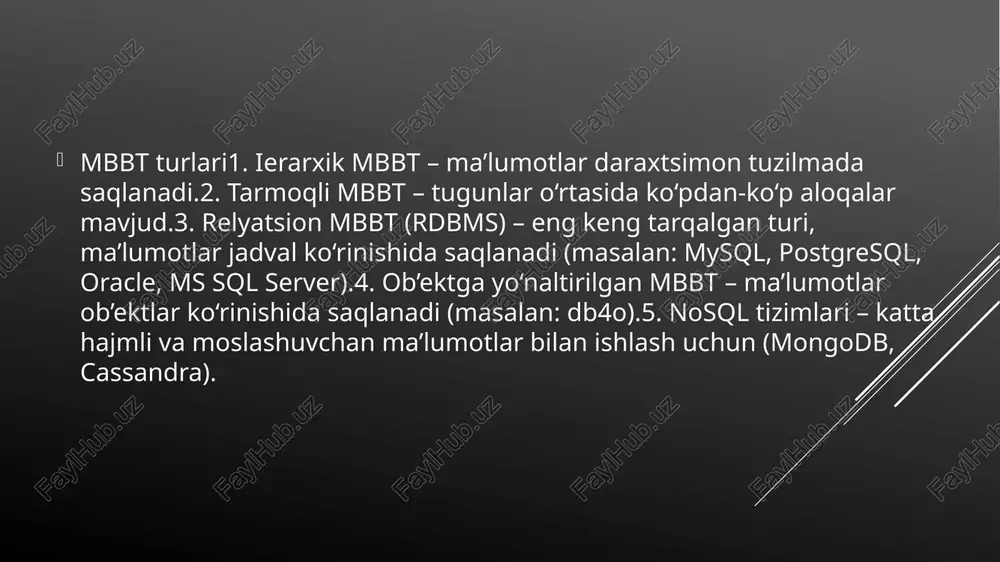 ma’lumotlar bazasini boshqarishtizimi - Page 5