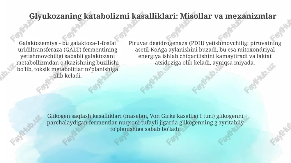 glyukoza katabolizimi va glyukonegenez kasalliklari - Page 5