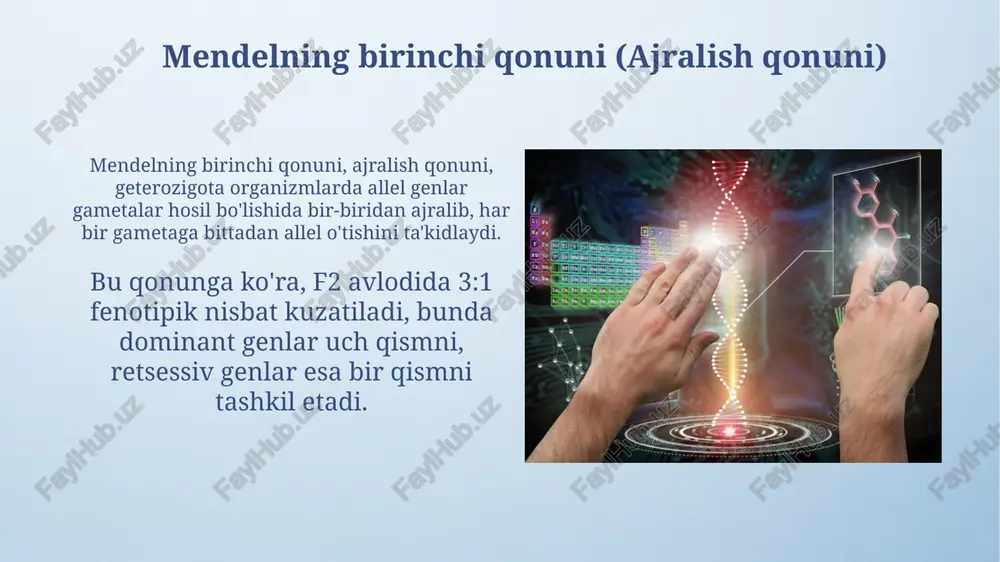mendelning i va ii qonuni.allel genlarning oʻzaro ta'siri - Page 5