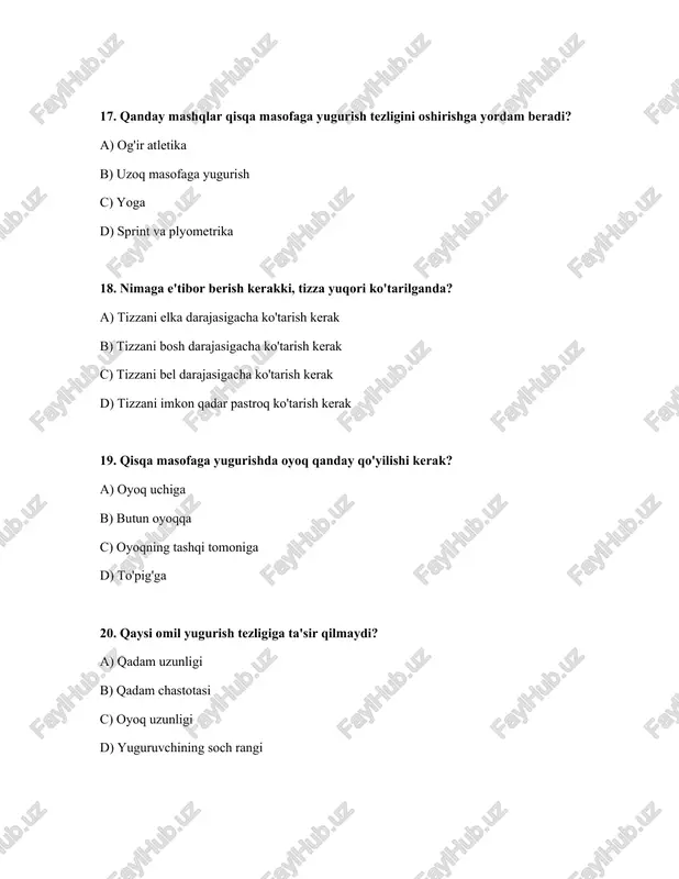 qisqa masofaga yugurish texnikasi - Page 5