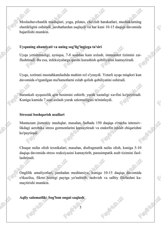 'yicha global harakat rejasi. jeneva. 3. anderson, j. w., et al. (2017). sog'lom ovqatlanishning sog'liq uchun foydalari 2