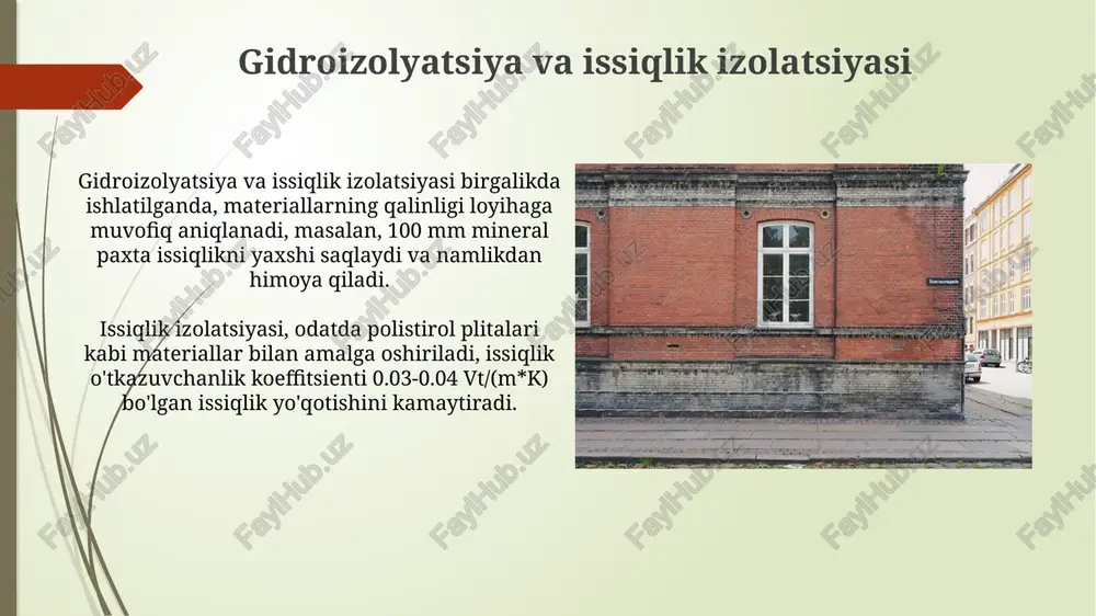 jamoat binolarining poydevor va devorlari - Page 5