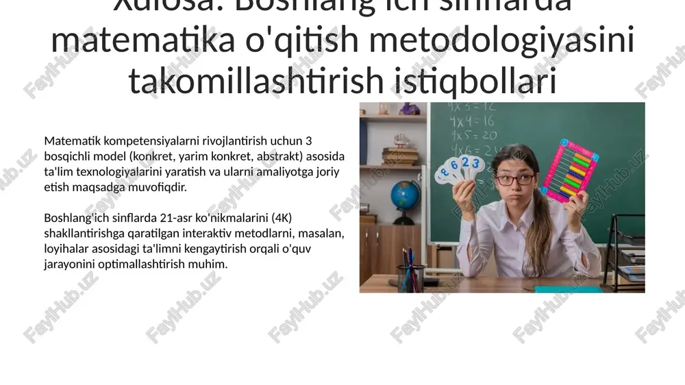 boshlang’ich sinflarda matematika o’qitish metodikasi - Page 5