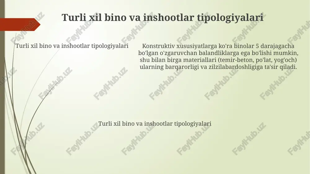 bino va inshootlar tipologiyasining maqsadi - Page 5