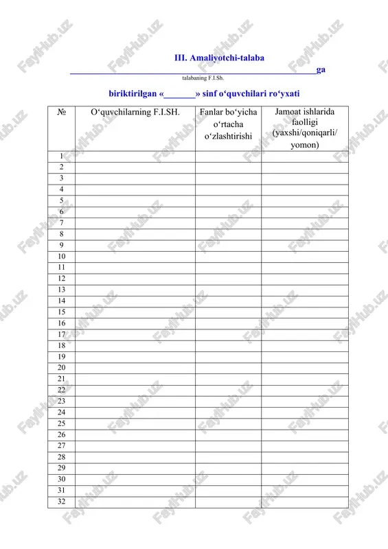 l bajarilgan ishlarning qisqacha mazmuni (xulosa va takliflar) “_____”________________ 20____ yil bajarilgan ishlarning qisqacha mazmuni (xulosa va takliflar) “_____”________________ 20____ yil bajarilgan ishlarning qisqacha mazmuni (xulosa va takliflar) “_____”________________ 20____ yil bajarilgan ishlarning qisqacha mazmuni (xulosa va takliflar) “_____”________________ 20____ yil bajarilgan ishlarning qisqacha mazmuni (xulosa va takliflar) “_____”________________ 20____ yil bajarilgan ishlarning qisqacha mazmuni (xulosa va takliflar) “_____”________________ 20____ yil bajarilgan ishlarning qisqacha mazmuni (xulosa va takliflar) “_____”________________ 20____ yil bajarilgan ishlarning qisqacha mazmuni (xulosa va takliflar) “_____”________________ 20____ yil bajarilgan ishlarning qisqacha mazmuni (xulosa va takliflar) “_____”________________ 20____ yil bajarilgan ishlarning qisqacha mazmuni (xulosa va takliflar) “_____”________________ 20____ yil bajarilgan ishlarning qisqacha mazmuni (xulosa va takliflar) “_____”________________ 20____ yil bajarilgan ishlarning qisqacha mazmuni (xulosa va takliflar) “_____”________________ 20____ yil bajarilgan ishlarning qisqacha mazmuni (xulosa va takliflar) “_____”________________ 20____ yil bajarilgan ishlarning qisqacha mazmuni (xulosa va takliflar) “_____”________________ 20____ yil bajarilgan ishlarning qisqacha mazmuni (xulosa va takliflar) “_____”________________ 20____ …