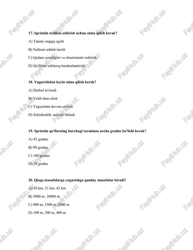 qisqa masofaga yugurish texnikasi - Page 5