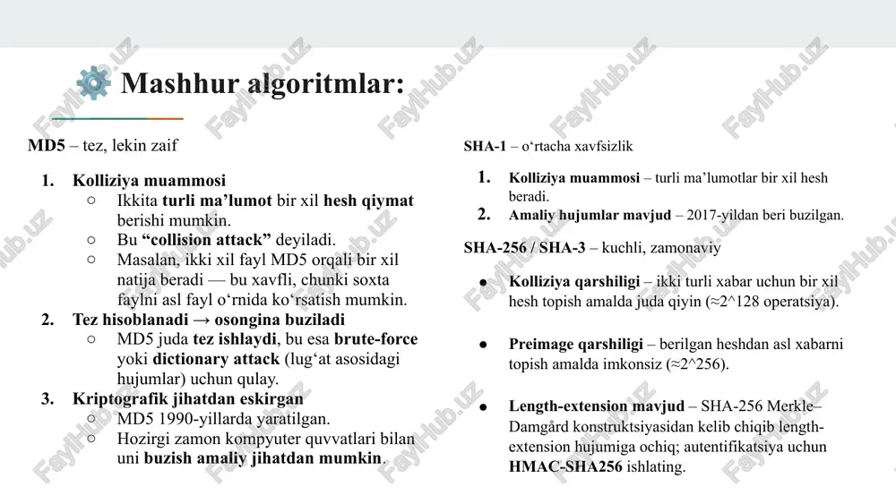 hesh qiymatlarni dekodlash vositalar tahlili - Page 5