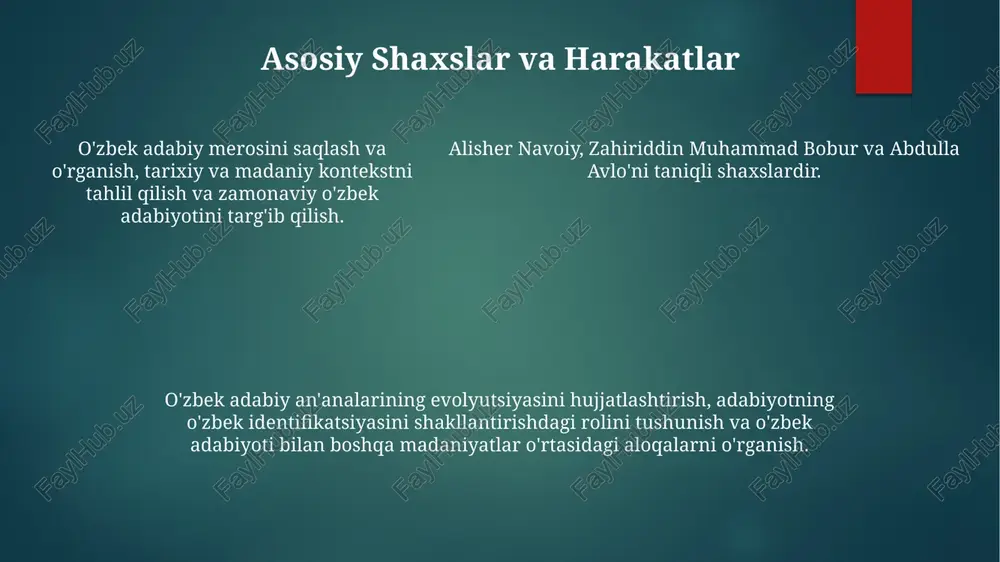 o'zbek adabiyoti tarixi fanining maqsad va vazifalari - Page 5