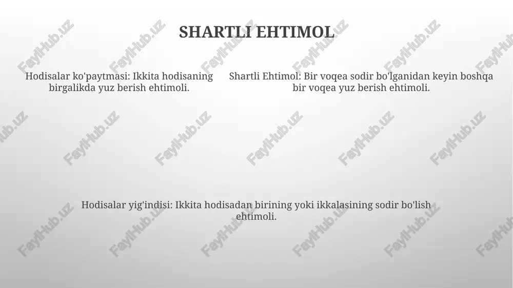 hodisalar yeg'indisi va ko'paytmasi - Page 5