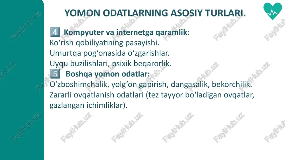yomon odatlardan saqlaning - Page 5