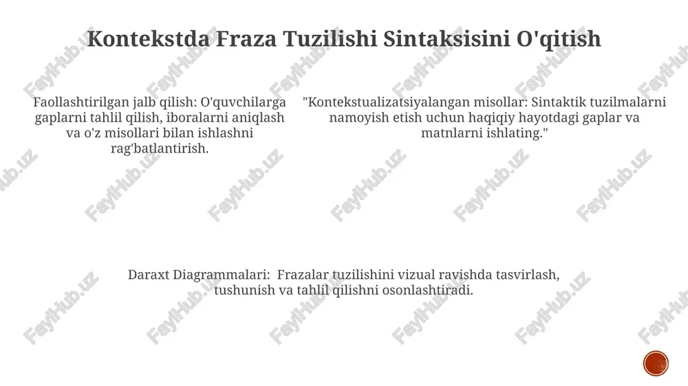 so'z birikmasi sintaksisini o'qitish usullari - Page 5