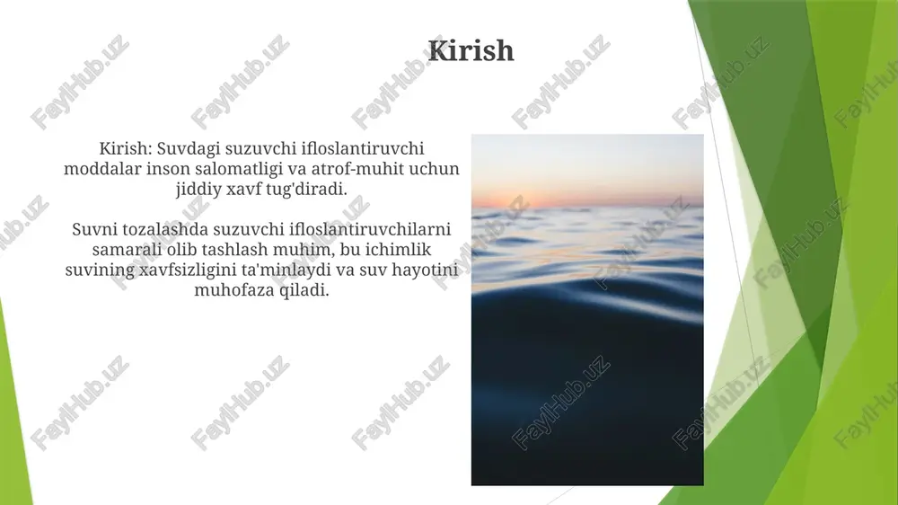 suvda suzib yuruvchi ifloslantiruvchi moddalar - Page 5