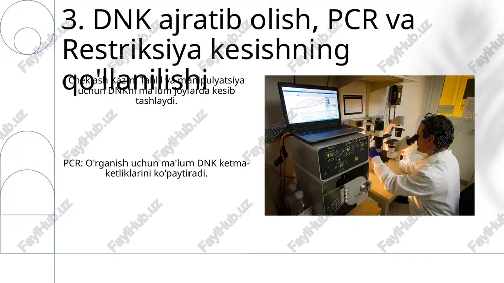 genom dnksini ajratish. pzr va restriksiya oʻtkazish - Page 5