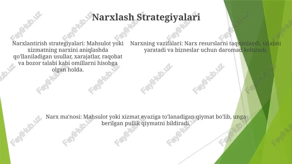 narxning mazmuni va vazifalari - Page 5