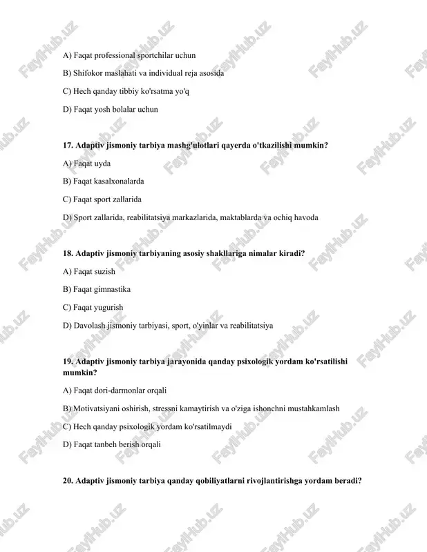 adaptiv jismoniy tarbiya - Page 5