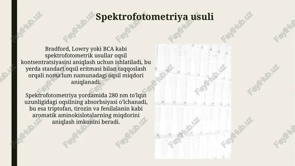 oqsillarni ajratish tozalash va kimyoviy tarkibini tekshirish - Page 5