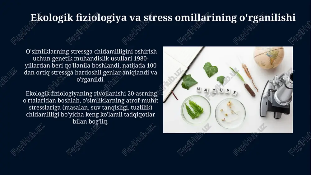 osimliklar fiziologiyasining rivojlanish tarixi - Page 5
