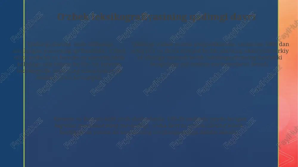oʻzbek tili leksikografiyasining taraqqiyot bosqichlari - Page 5