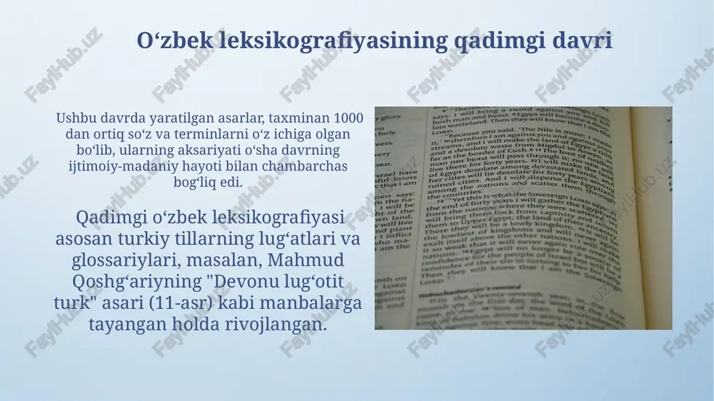 oʻzbek tili leksikografiyasining taraqqiyot bosqichlari - Page 5