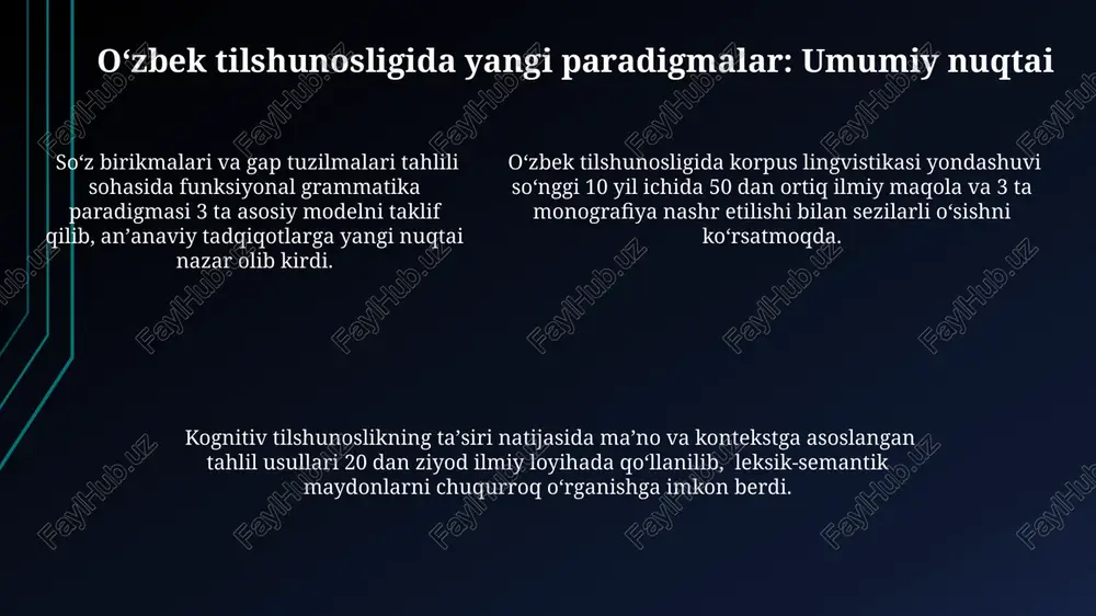 oʻzbek tilshunosligida yangi lingvistik paradigmalar - Page 5