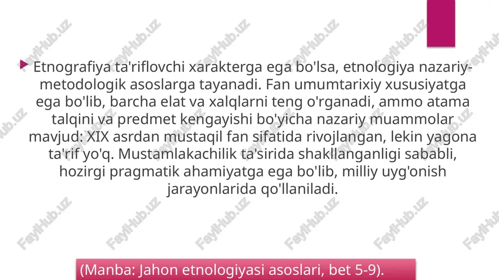 etnografik tarixshunoslik fanining nazariy muammolari - Page 5