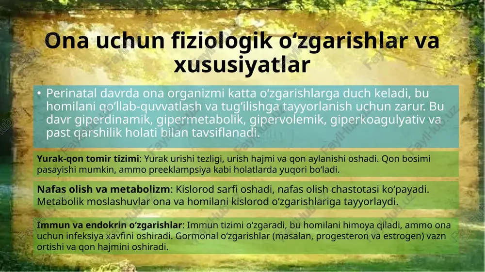perinatal davrning oʻziga xos xususiyatlari - Page 5