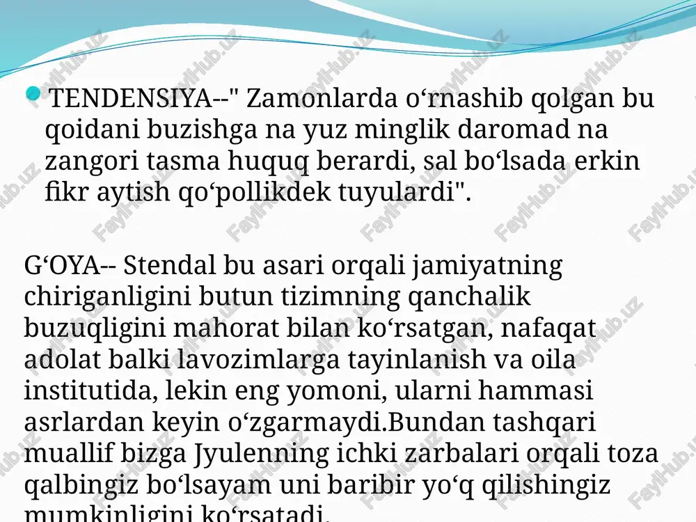 "qizil va qora" asari tahlili - Page 5