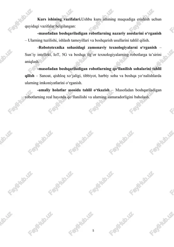 atida qaralishi mumkin.renessans davrida esa leonardo da vinchi o‘zining mexanik haykallari va avtonom harakatlana oladigan qurilmalar loyihalari bilan robototexnika rivojlanishiga katta hissa qo‘shdi. uning chizmalari orasida zamonaviy robotlarning dastlabki kontseptual modellari mavjud bo‘lib, ular o‘ziga xos murakkab mexanizmlar orqali harakatlanardi. xix asrga kelib, sanoat inqilobi jarayonida avtomatlashtirilgan dastgohlar va mexanik qo‘llar ishlab chiqarishda keng qo‘llanila boshlandi.zamonaviy robototexnikaning shakllanishi va rivojlanishi.xx asrning boshlarida avtomatlashtirish tizimlari rivojlanishi bilan robototexnika yangi bosqichga chiqdi. 1920-yillarda chex yozuvchisi karel chapek “r.u.r. (rossum’s universal robots)” asarida “robot” atamasini ilm-fanga olib kirdi. ushbu atama dastlab sun’iy odam yoki mexanik ishchi ma’nosida qo‘llanilgan bo‘lsa-da, keyinchalik zamonaviy robototexnika sohasining rasmiy nomlanishiga asos bo‘ldi.1950-yillarda amerikalik muhandis jorj devoll dasturlanadigan ilk sanoat robotlaridan biri bo‘lgan unimate ni ixtiro qildi. ushbu robot avtomobil sanoatida qo‘llanilib, ishlab chiqarish jarayonlarini avtomatlashtirishga yordam berdi. 1960-yillarga kelib, joseph engelberger robototexnika sanoatining otasi sifatida tanildi va sanoat robotlarini ommaviy ishlab chiqarish bo‘yicha ishlanmalar olib bordi.1970-80 yillarda esa …