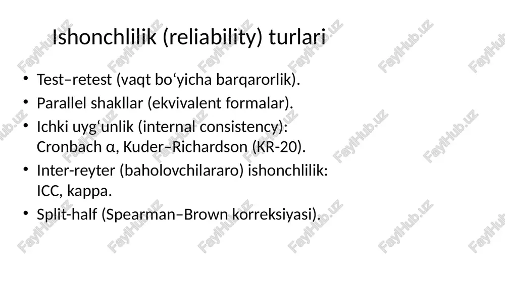psixodiagnostikaning psixometrik asoslari - Page 5