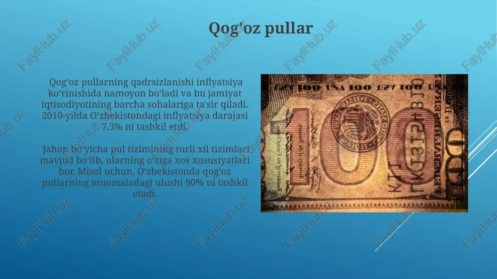 pulning mohiyati, funksiyalari va qogoz pullar - Page 5