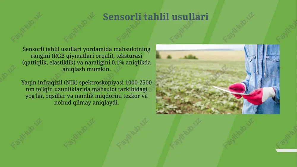 qishloq xo'jaligi mahsulotlarini sifatini baholash usullari - Page 5