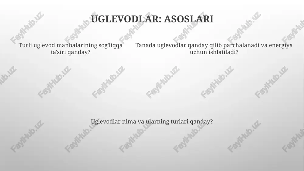 uglevodlar hamda moddalarning organizmdagi roliga oid masala va mashqlar - Page 5