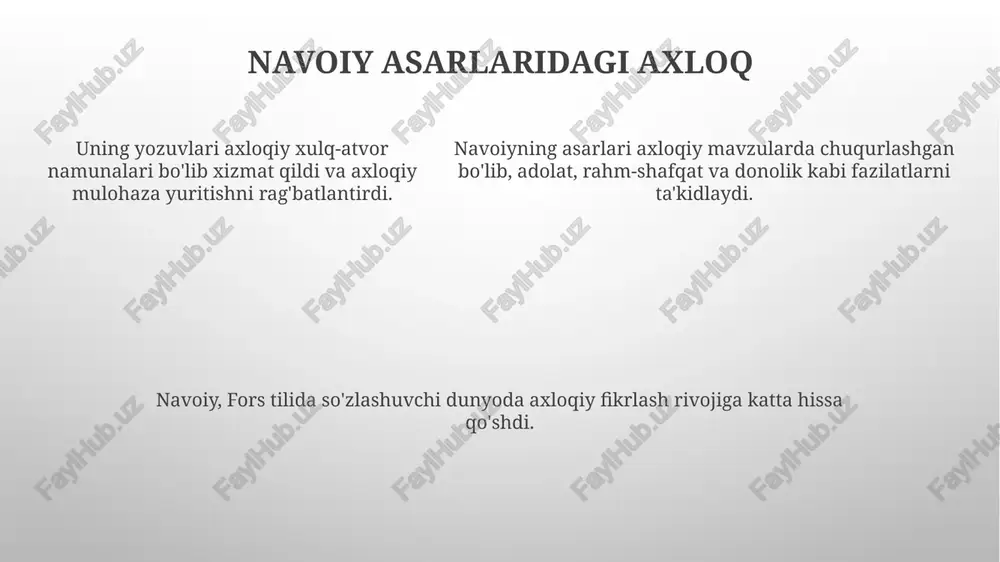 navoiyning axloqiy fikrining merosı - Page 5