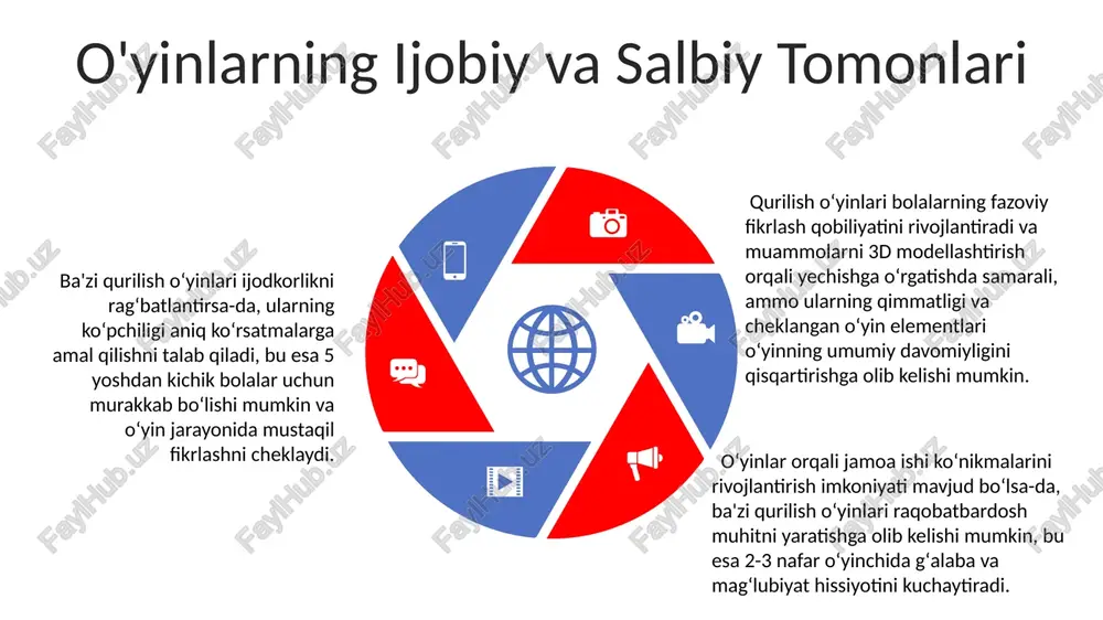 y ta'minotlar va ularga mos keladigan 20 dan ortiq shablonlar taklif etiladi, bu esa vaqt va xarajatlarni tejashga imkon beradi. qurilish materiallari haqidagi ma'lumotlar bazasi 1000 dan ortiq turdagi materiallarni o'z ichiga oladi va ularning texnik xususiyatlari, narxlari va yetkazib berish muddatlari haqida ma'lumot beradi. kelajak rejalari va takomillashtirish contents title takomillashtirish rejasi, o'yinlarning foydalanuvchi interfeysi dizaynini qayta ko'rib chiqishni va 20 dan ortiq yangi funksiyalarni qo'shishni o'z ichiga oladi, bu esa o'yinlarning jozibadorligini 30% ga oshiradi. loyihaning muvaffaqiyatli amalga oshirilishi uchun 3 ta asosiy ko'rsatkich belgilangan: foydalanuvchilar sonining o'sishi, o'yin ichidagi xaridlar hajmi va ijobiy baholar soni. kelajak rejalari, 5 yillik strategiyaga asoslanib, innovatsion texnologiyalarni joriy etish orqali qurilish o'yinlarini rivojlantirishga qaratilgan bo'lib, 10% ga samaradorlikni oshirishni ko'zda tutadi. o'yinlardan keyingi tahlil o'yinlardan keyingi tahlil, 30 dan ortiq ishtirokchilarning 20 ta turli qurilish vazifalarini bajarishdagi samaradorligini, xatoliklar sonini va vaqt sarfini aniqlash imkonini beradi. tahlil natijalari, jamoaviy ishlash samaradorligini …
