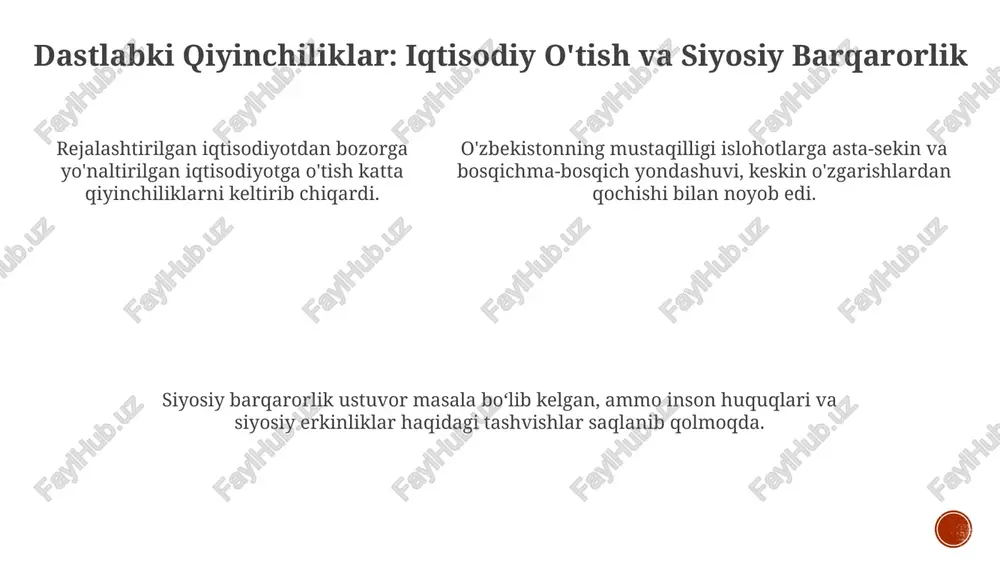 o'zbekistonning o‘ziga xos istiqlol va tarqqiyot yo‘li - Page 5