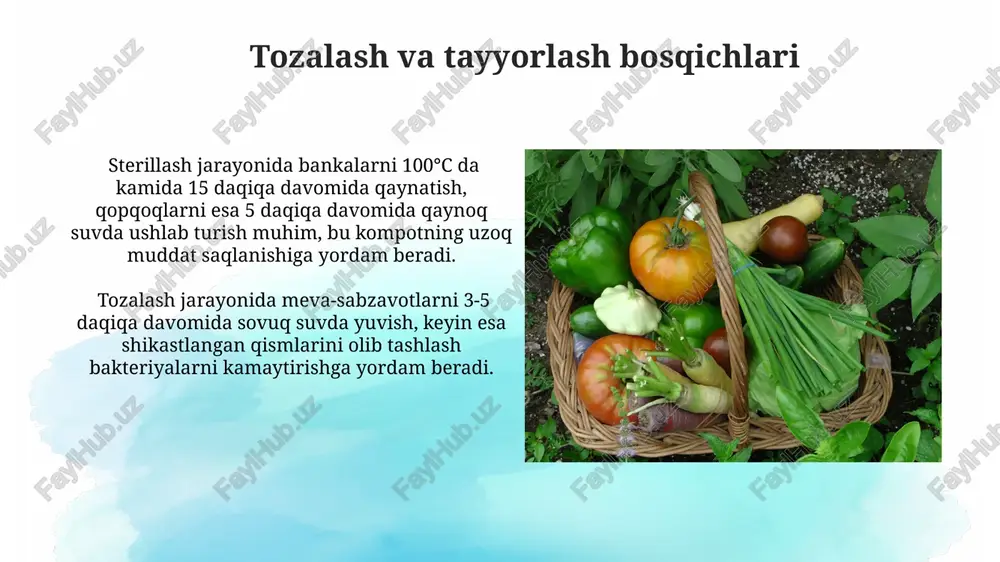 sabzavot va mevalarni konservalash. kompot tayyorlash - Page 5