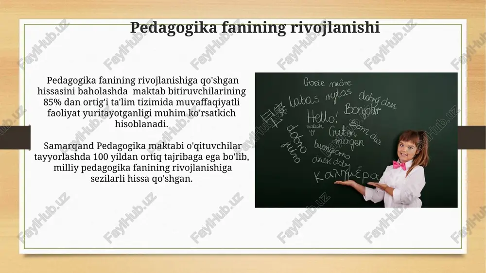 samarqand pedagogika maktabi: kecha, bugun va ertaga - Page 5