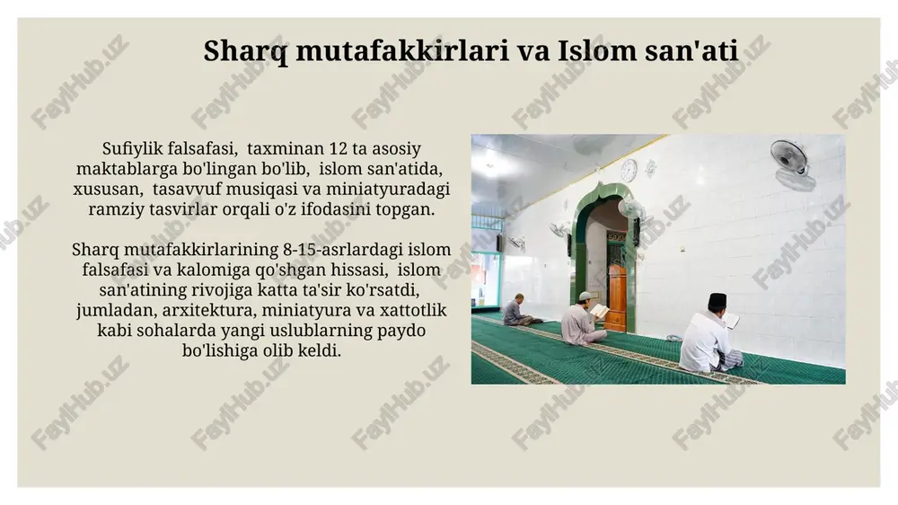 islom falsafasi va tasavvufining ba'zi g'oyalari - Page 5
