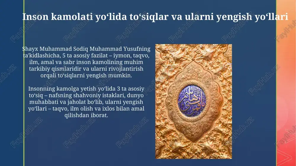 inson kamolining asosiy tarkibiy qismlari - Page 5
