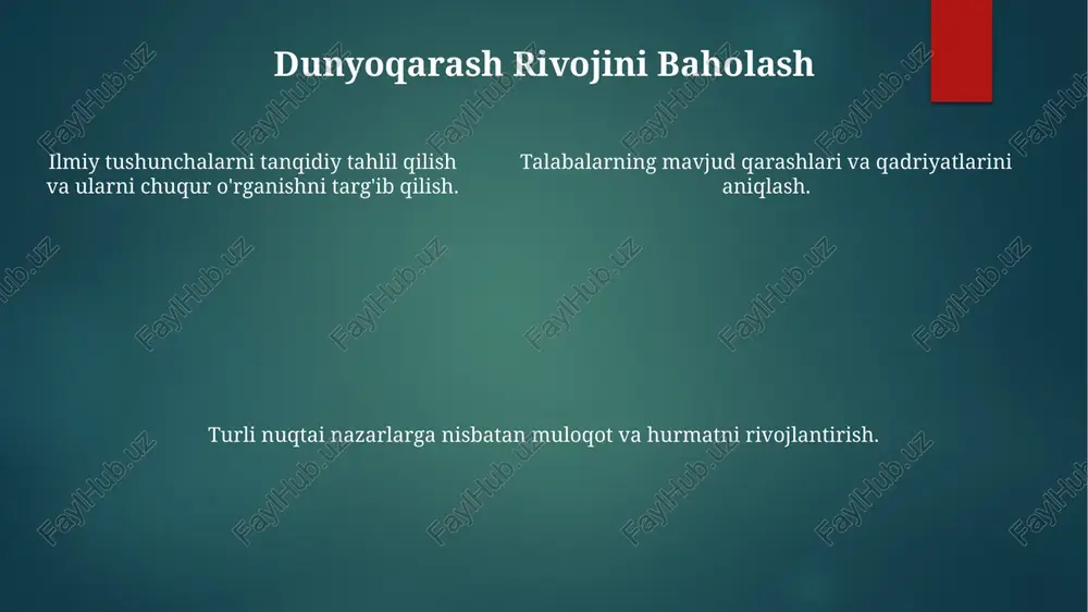 pedagogik jarayonida ilmiy va umumiy dunyoqarashni shakllantirish - Page 5