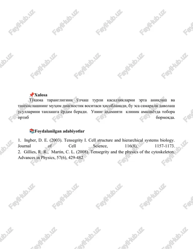to'qima tarangligi va uni aniqlashning tibbiyotdagi axamiyati - Page 5