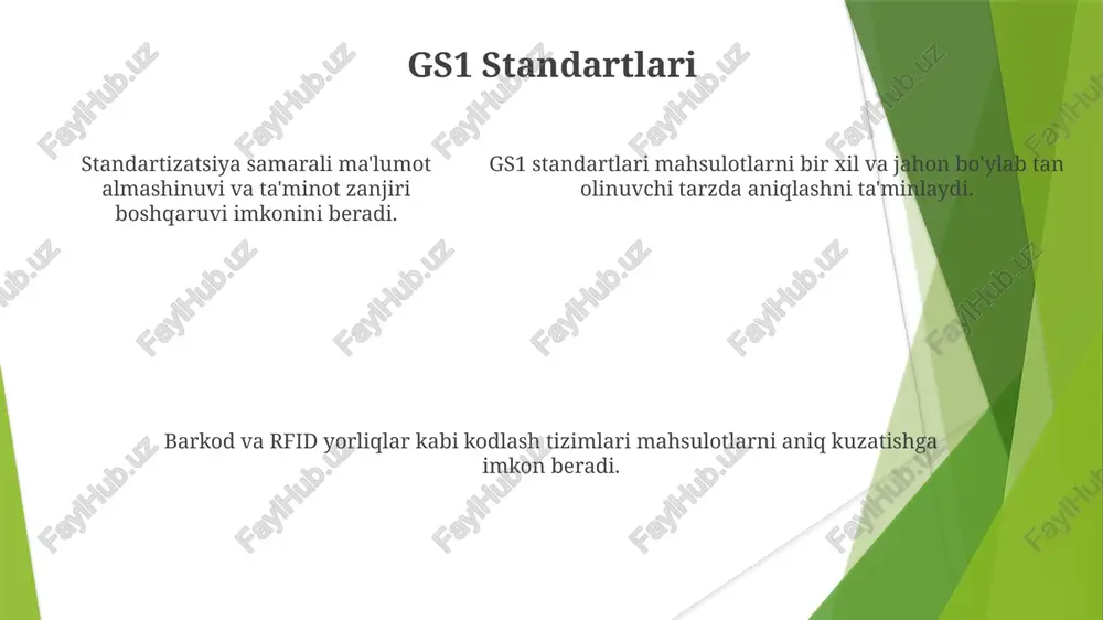 mahsulot xaqidagi malumotlarni standardlashtirish va kodlash - Page 5