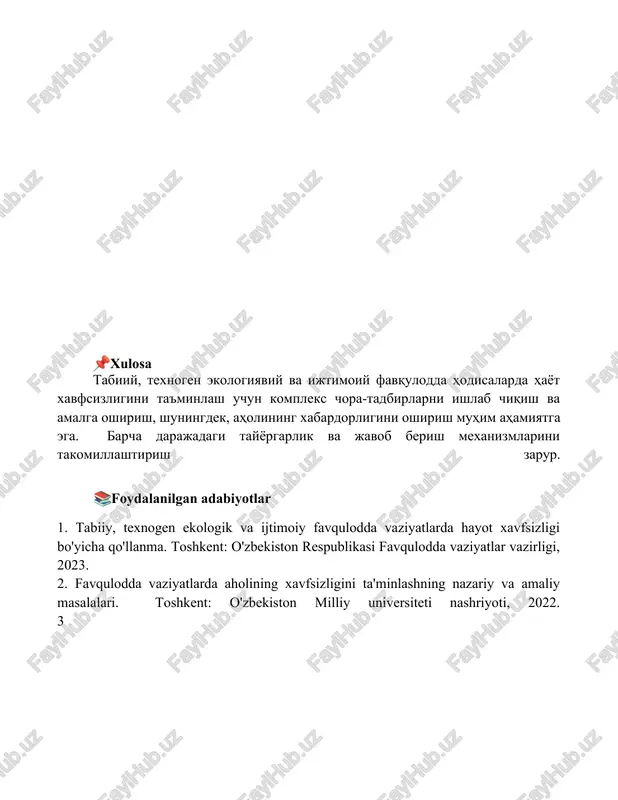 ijtimoiy favqulodda hayot xavfsizligi - Page 5