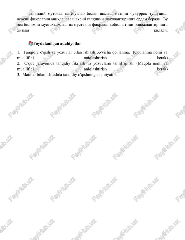 tanqidiy o’qish va eslatmalar bilan ishlash - Page 5