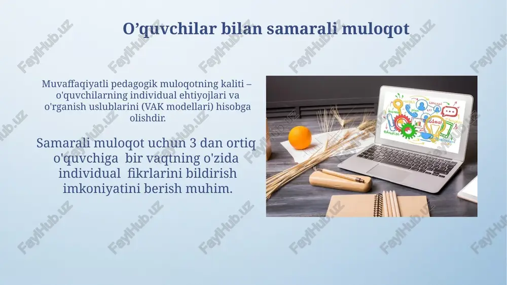 tarbiyaviy ishlarni amalga oshirishda pedagogik mahorat - Page 5