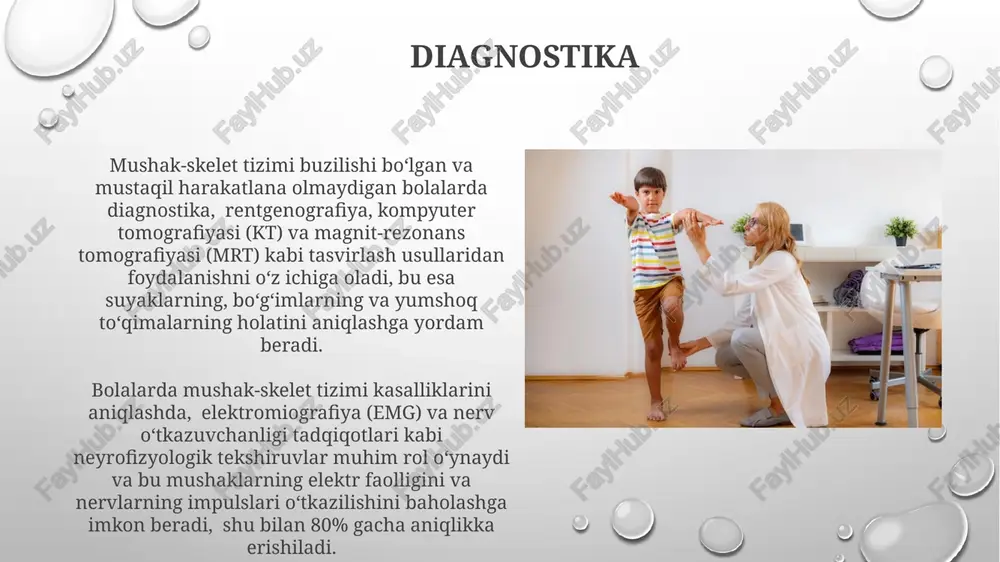 zimlari keng qo'llanilishi mumkin. hayot sifatini yaxshilash hayot sifatini yaxshilashda, 70% hollarda ergoterapevtlarning professional yordami, bolaning mustaqil harakatlanish imkoniyatlarini 20-30% ga oshirishga yordam beradi. bolalarda mushak-skelet sistemasining nogironligi bilan bog'liq muammolarni bartaraf etishda, individual reabilitatsiya dasturlari, samaradorlikni 40% gacha oshirishi mumkin. e'tiboringiz uchun rahmat @taqdimot_robot image3.png image4.jpg image5.jpg image6.jpg image7.jpg image8.jpg image9.jpg image10.jpg image11.jpg image12.jpg image13.jpg image14.jpg image15.jpg image16.jpg image17.jpg image18.jpg image19.jpg image20.jpg image1.png