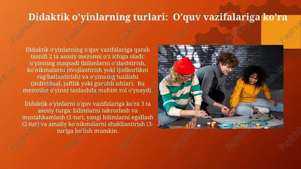 ta'lim jarayonida didaktik o'yinlarning turlari - Page 5