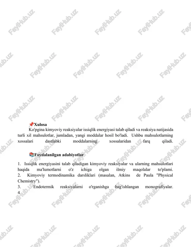 termik kerikeng kimyoviy reaksiyalar kerikeng mahsulotlari - Page 5