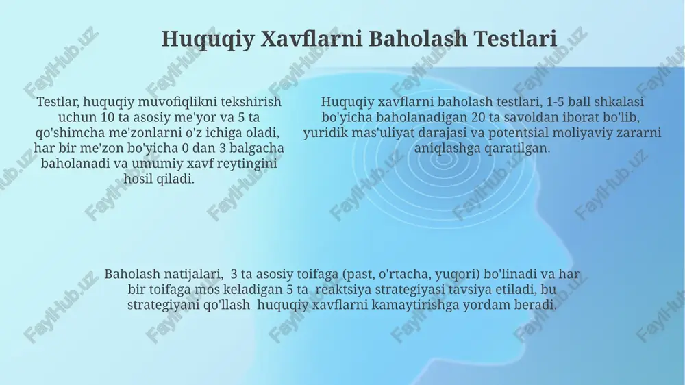 bozor xavflarini baholash testlari - Page 5