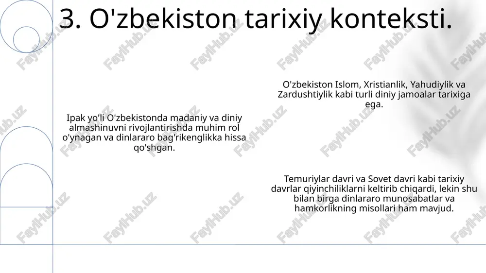 o'zbekistonda konfussiylararo diniy bag'ri kenglikning tarixiy tajribasi - Page 5